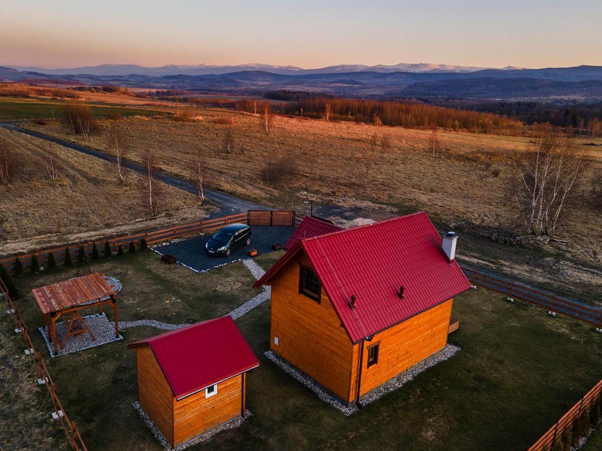 Drewniane Domki Z Prywatnym Jacuzzi I Widokiem Na Gory - Klimatyczny Kompleks W Gorach Izerskich #Widogruszka Grudza Exterior foto